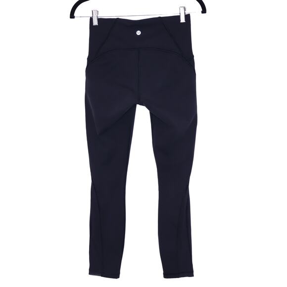 LULULEMON Train Times 7/8 Pant 25" Black Lightweight Yoga Active Women's 6 - Picture 2 of 7